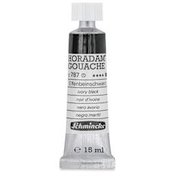 Schmincke Horadam Artist Gouache - Ivory Black, 15 ml tube