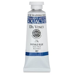 Da Vinci Professional Gouache - Phthalo Blue, 37 ml tube