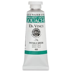 Da Vinci Professional Gouache - Phthalo Green, 37 ml tube