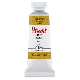 Utrecht Artists' Gouache - Yellow Ochre, 14 ml, Tube (Front)