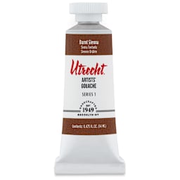 Utrecht Artists' Gouache - Burnt Sienna, 14 ml, Tube (Front)