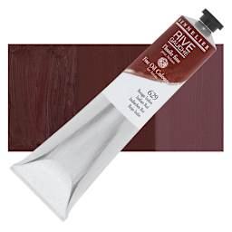 Sennelier Rive Gauche Artists Oil Color - Indian Red, 200 ml tube and swatch
