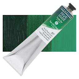 Sennelier Rive Gauche Artists Oil Color - Phthalo Green Yellow Shade, 200 ml tube and swatch