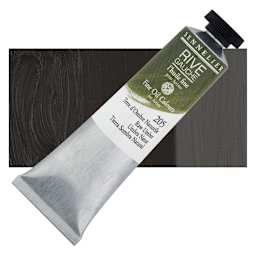 Sennelier Rive Gauche Artists Oil Color - Raw Umber, 40 ml tube and swatch