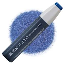Blick Studio Marker Refill - Ink Blue, 074, swatch and refill