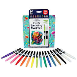 Crayola Signature Blending Markers - Set of 16, contents out of packaging