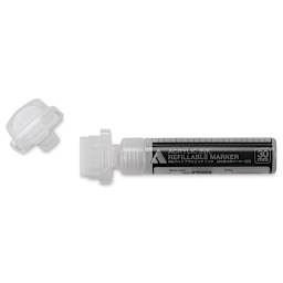 Holbein Refillable Markers - 30 mm Marker shown horizontally and uncapped 