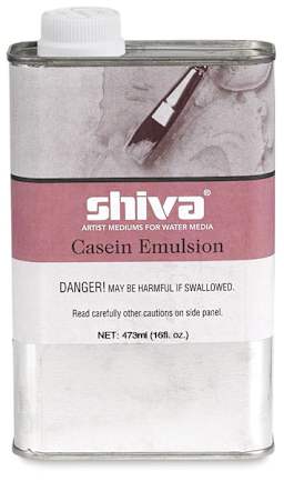 Ricehson Casein Emulsion - front view of 1 pint can