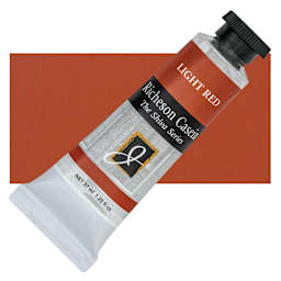 Richeson Casein Paint the Shiva Series - Light Red, 37 ml Tube and swatch