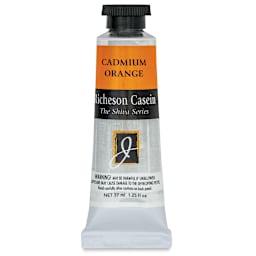 Richeson Casein Paint the Shiva Series - Cadmium Orange, 37 ml tube