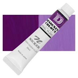 Nicker Designers Color Gouache - Royal Purple, 20 ml tube and swatch