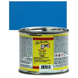 1-Shot Lettering Enamel - Light Blue, 4 oz can and swatch