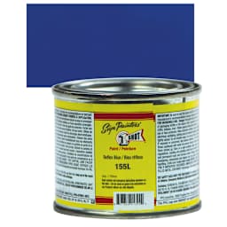 1-Shot Lettering Enamel - Reflex Blue, 4 oz can and swatch