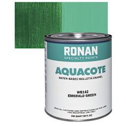 Ronan Aquacote Water-Based Acrylic Color - Emerald, Quart and swatch