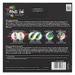 Staedtler Pigment Arts Brush Pens - Assorted Colors A, Set of 24, back of the packaging