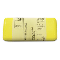 R&F Encaustic Paint Block - Nickel Yellow, 104 ml, Block