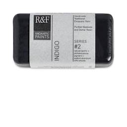 R&F Encaustic Paint Block - Indigo, 40 ml block