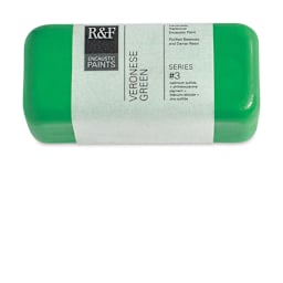 R&F Encaustic Paint Block - Veronese Green, 104 ml block