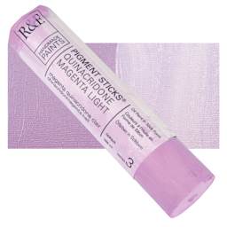 R&F Pigment Stick - Quinacridone Magenta Light, 188 ml Stick and swatch
