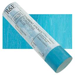 R&F Pigment Stick - Turquoise Blue, 100 ml stick and swatch