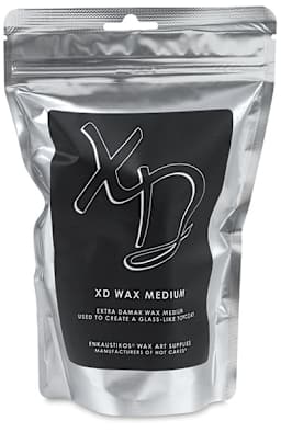 Enkaustikos XD Wax Medium - Front view of 8 oz.Bag of Wax Medium
