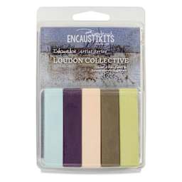 Enkaustikos Hot Sticks Encaustic Paints - Set of 5, Patricia Seggebruch Loudon Collective, 13 ml stick front of package
