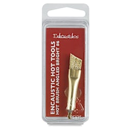 Enkaustikos Hot Brush Attachment - Angled Bright, Size 6