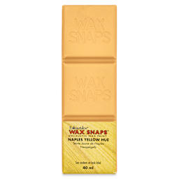 Enkaustikos Wax Snaps Encaustic Paints - Naples Yellow Hue, 40 ml cake front of package