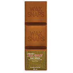 Enkaustikos Wax Snaps Encaustic Paints - Raw Sienna, 40 ml cake front of package