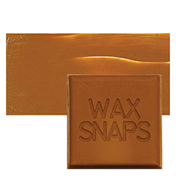 Enkaustikos Wax Snaps Encaustic Paint - Raw Sienna, 40 ml snaps and swatch