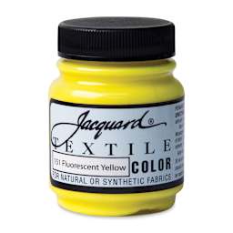 Jacquard Textile Color - Fluorescent Yellow, 2.25 oz jar