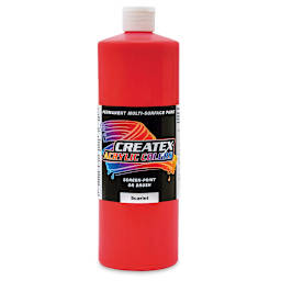 Createx Acrylics - Scarlet, Quart