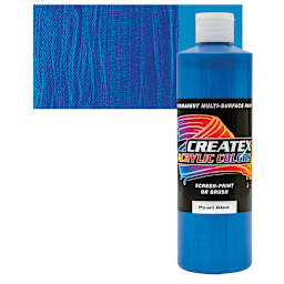 Createx Acrylic - Pearl Blue, Pint and swatch