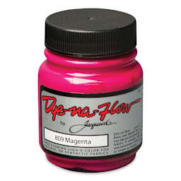 Jacquard Dye-Na-Flow Fabric Color - Magenta, 2.25 oz jar