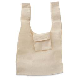 Grocery Tote - Top view of flat Tote showing handles
