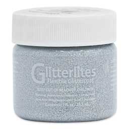 Angelus Glitterlites Flexible Glittercoat Paint - Holographic Star, 1 oz Jar