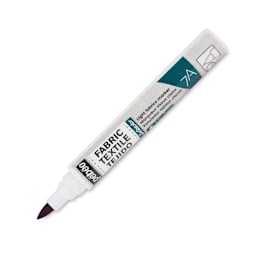 Pebeo 7A Light Fabric Brush Marker - Violet, 1 mm (Cap off)