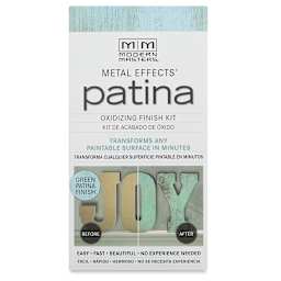 Metal Effects Patina Oxidizing Finish Kit, Green Patina front of package
