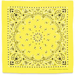 Carolina Paisley Bandana - Yellow