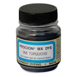 Jacquard Procion MX Fiber Reactive Cold Water Dye - Turquoise, 2/3 oz jar