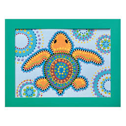 Faber-Castell Dot a Design - Finished and framed Turtle picture
