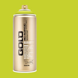 Montana Gold Acrylic Professional Spray Paint - Poison, 400 ml (Spray can with color swatch)