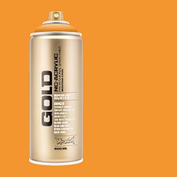 Montana Gold Acrylic Professional Spray Paint - Scampi, 400 ml (Spray can with color swatch)