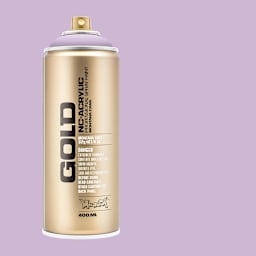 Montana Gold Acrylic Professional Spray Paint - Crocus, 400 ml (Spray can with color swatch)