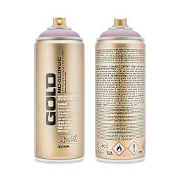 Montana Gold Acrylic Professional Spray Paint - Paris, 400 ml (Front and back of spray can)