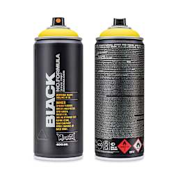 Montana Black Spray Paint - Power Yellow, 400 ml can