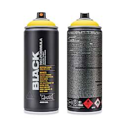 Montana Black Spray Paint - Kicking Yellow, 400 ml can