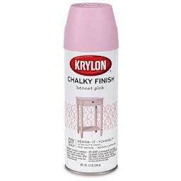 Krylon Chalky Finish Spray Paint - Front of can of Bonnet Pink 