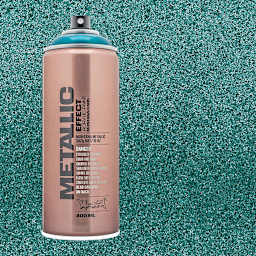 Montana Metallic Effect Spray Paint - Caribbean and swatch