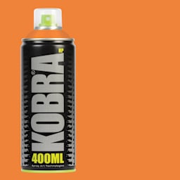 Kobra High Pressure Spray Paint - Light Orange, 400 ml, Can with swatch